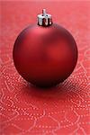 Red Christmas tree ornament