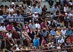 Crowd sitting in stands