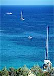 Bateaux dans le port, Corse, France