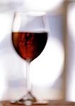 Wine glass, close-up, blurred