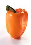 Orange bell pepper, close-up