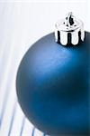 Blue Christmas tree ornament