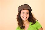 Porträt von Teenager-Mädchen-Hut