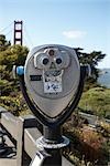 Sucher mit Blick auf die Golden Gate Bridge, San Francisco, Kalifornien, USA