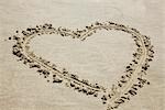 Heart Drawn in Sand