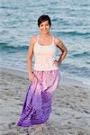 Portrait of Woman on Beach