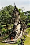 Riesige Buddhastatue am Buddha Park, Provinz Vientiane, Laos