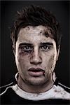 Portrait de joueur de rugby à XV