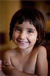 portrait of little girl smiling
