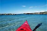 Kayak autour de la côte de Coll