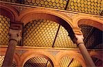 Moorish inspiration in the ceiling design of a building in the Plaza de Espana in Seville. The vast complex of buildings,fountains and tilework was originally built for the 1929 Spanish Americas fair.