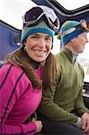 People Riding in Snow Cat near Steamboat Springs, Colorado, USA