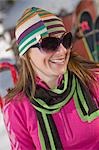 Close-up of Woman, Steamboat Springs, Colorado, USA