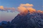 Monte Cristallo at Sunrise, Cristallo, Dolomites, Cortina d´Ampezzo, Belluno Province, Veneto, Italy