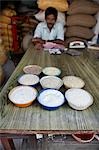 Rice Wholesaler at Rice Market, Kochi, Kerala, India