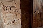 Clé Ankh et hiéroglyphes, Abu Simbel Temple, Nubie, Égypte