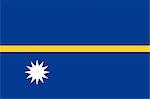 Nationalflagge der Republik Nauru