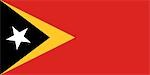 Ost-Timor Nationalflagge