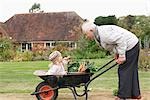 Grand-père et petite-fille