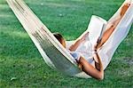 Girl in a hammock