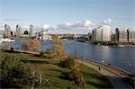 Olympisches Dorf und Science World, False Creek, Vancouver, British Columbia, Kanada