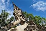 Giant Buddha Statue at Buddha Park, Vientiane Province, Laos