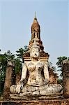 Bouddha Statue, Wat Tra Phang Ngoen, Sukhothai, parc historique de Sukhothai, Thaïlande