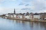 La rivière Meuse, Maastricht, Province de Limbourg, Pays-Bas