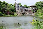 Belvedere Castle and Turtle Pond, Central Park, Manhattan, New York City, New York, United States of America, North America