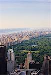 Vue sur Central Park et l'horizon de l'Upper West Side, Manhattan, New York City, New York, États-Unis d'Amérique, Amérique du Nord