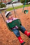 Girl in Swing, Portland, Oregon, USA