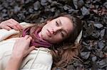 Portrait of Woman, Columbia River Gorge, Oregon, USA