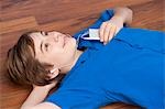 Boy Listening to MP3 Player