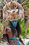 Man in Traditional Costume, Xcaret, Mexico