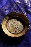 Carved brass bowl