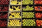 Pommes dans un supermarché, état de New York, USA