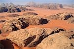 Wüste Landschaft, Wadi Rum, Jordanien, Naher Osten