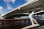 Kronprinzenbrucke, Crown Prince Bridge, Berlin. Architects: Santiago Calatrava