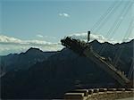 Construction of the new Hoover Dam bridge, Navada side