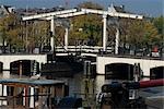 Magere Brug (Skinny Bridge), over the Amstel, Amsterdam.