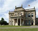 Brodsworth Hall. Vue extérieure de la façade est. des années 1860. architecte : Chevalier Casantini