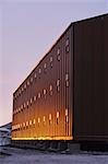 Building at Sunset, McMurdo Station, Ross Island, Antarctica