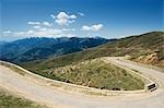 High angle view of a curve road, Patnitop, Jammu and Kashmir, India