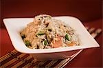 Close-up of fried rice in a bowl