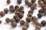 Close-up of black peppercorns