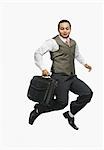 Businessman carrying a bag