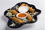 Croquettes served on a tray