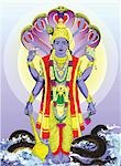Hindu god Vishnu