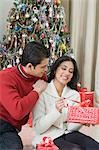Couple with Christmas presents