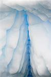 Détail de l'iceberg, Pleneau Island, péninsule Antarctique, l'Antarctique, les régions polaires